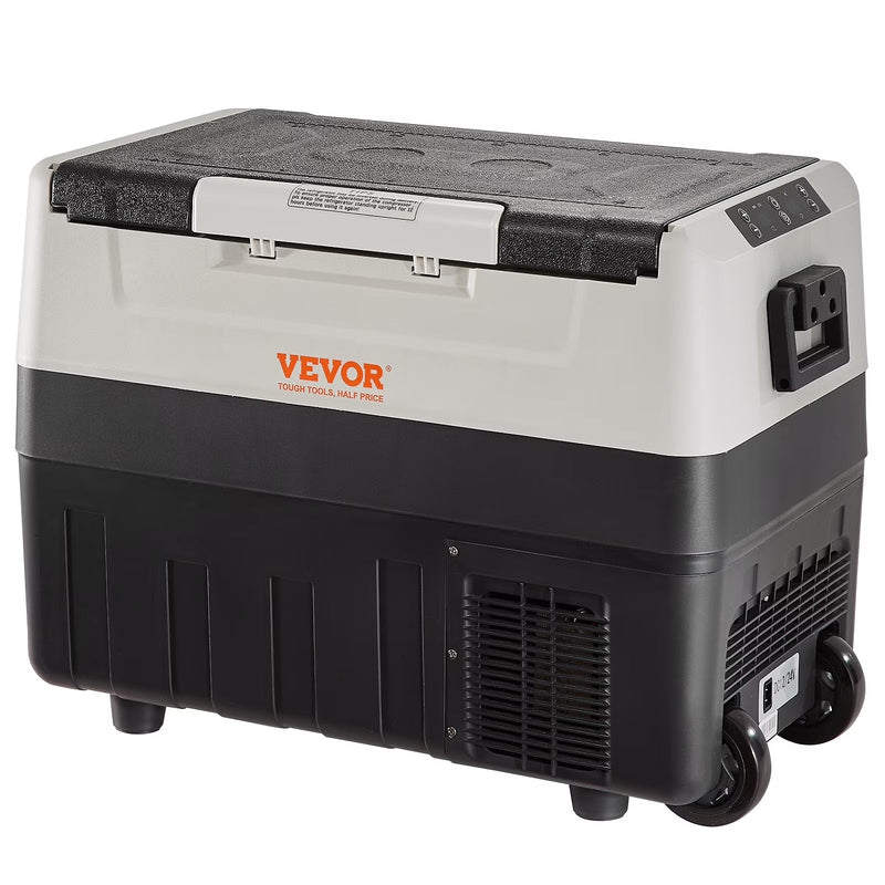 VEVOR Car Refrigerator 48Qt, Dual Zone Car Fridge Freezer12/24V DC 110-240V AC Electric Compressor Cooler for Truck Vehicle RV H1