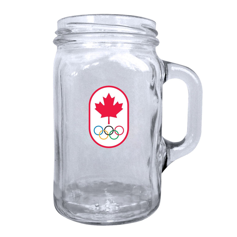 Canadian Olympic Team Mason Jar Mug Pint Glass For Fans/Collectors, 16.5-oz M8