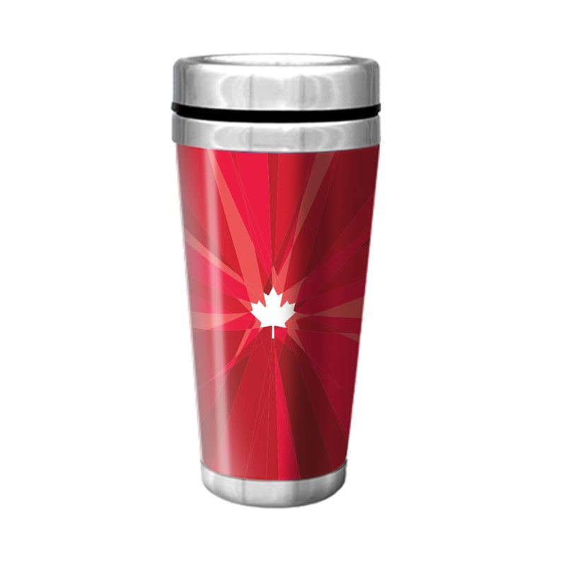 Canadian Olympic Team Stainless Steel Travel Mug For Fans/Collectors, Red, 16-oz Y5