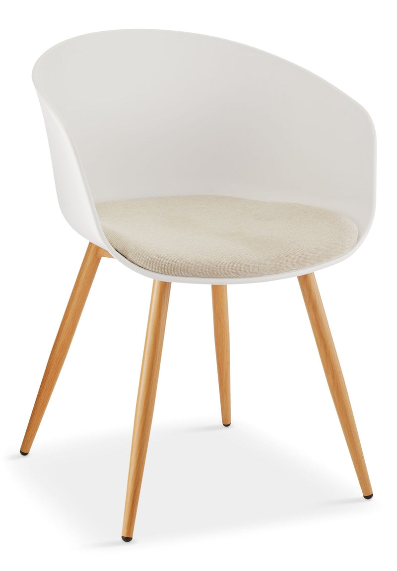 Canvas Andie Elegant & Modern Dining Chair, White Z0