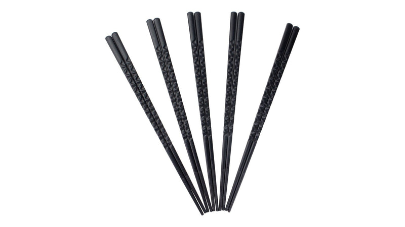 CANVAS Black Dishwasher Safe Chopsticks, Serves 5, 10-pc Z5