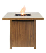 CANVAS Clarke LP Gas Outdoor Fire Table, 40,000 BTUs, 30-in, Brown