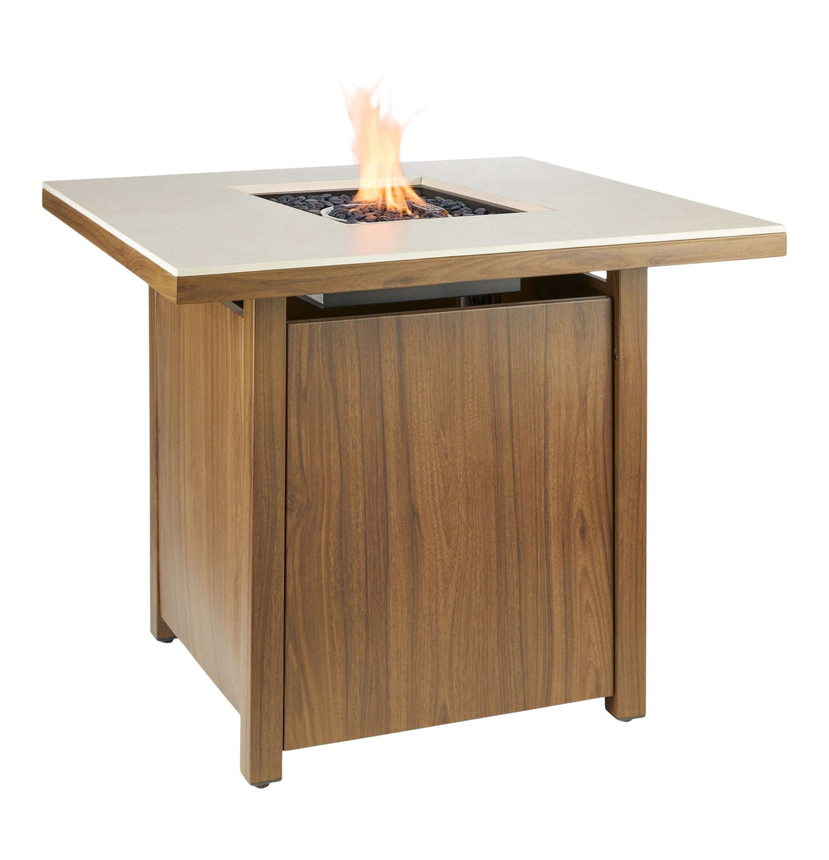 CANVAS Clarke LP Gas Outdoor Fire Table, 40,000 BTUs, 30-in, Brown