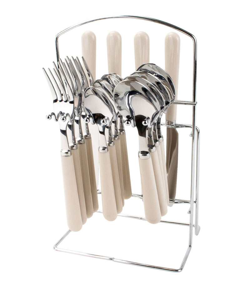 CANVAS Cutlery Rack with Forks, Knives, Spoons, Teaspoons, Stand Q0