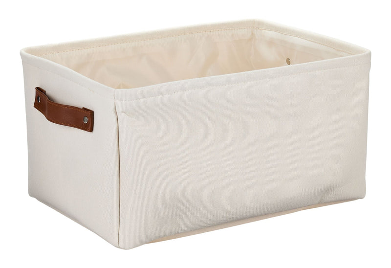 Canvas Dylan Rectangular Fabric Storage Basket, Assorted Colours M6