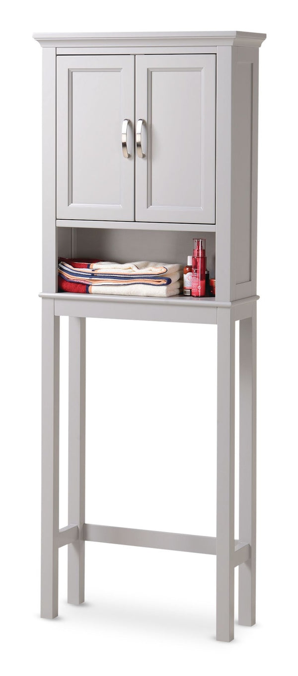 CANVAS Elena 2-Door Over-The-Toilet Spacesaver Bathroom Storage Cabinet, Grey M6