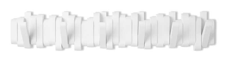 CANVAS Flemington Steel 6-Hook Flip Down Rail, White, 24-in G6