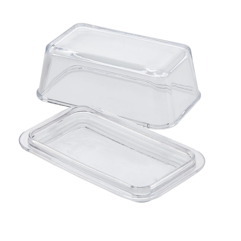 CANVAS Glass Butter Dish, 1-lb Butter Capacity, With Lid, Dishwasher Safe E6