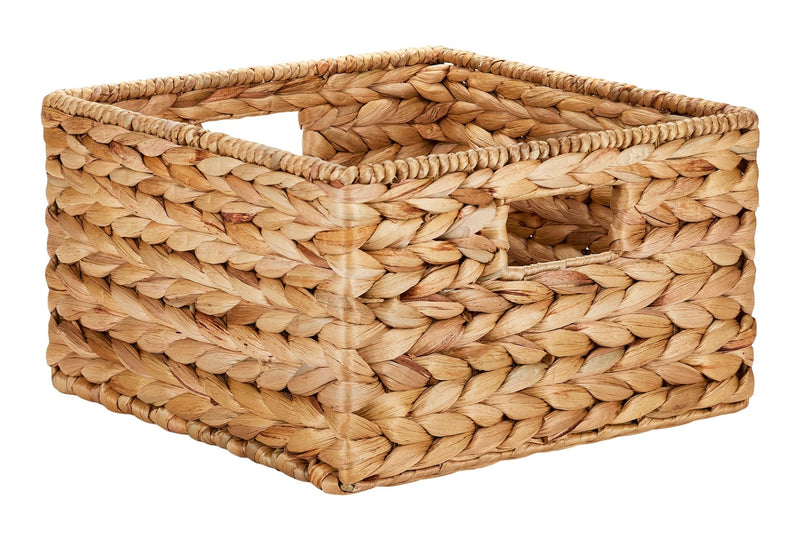 Canvas Hazel Square Woven Water Hyacinth Storage Basket L6