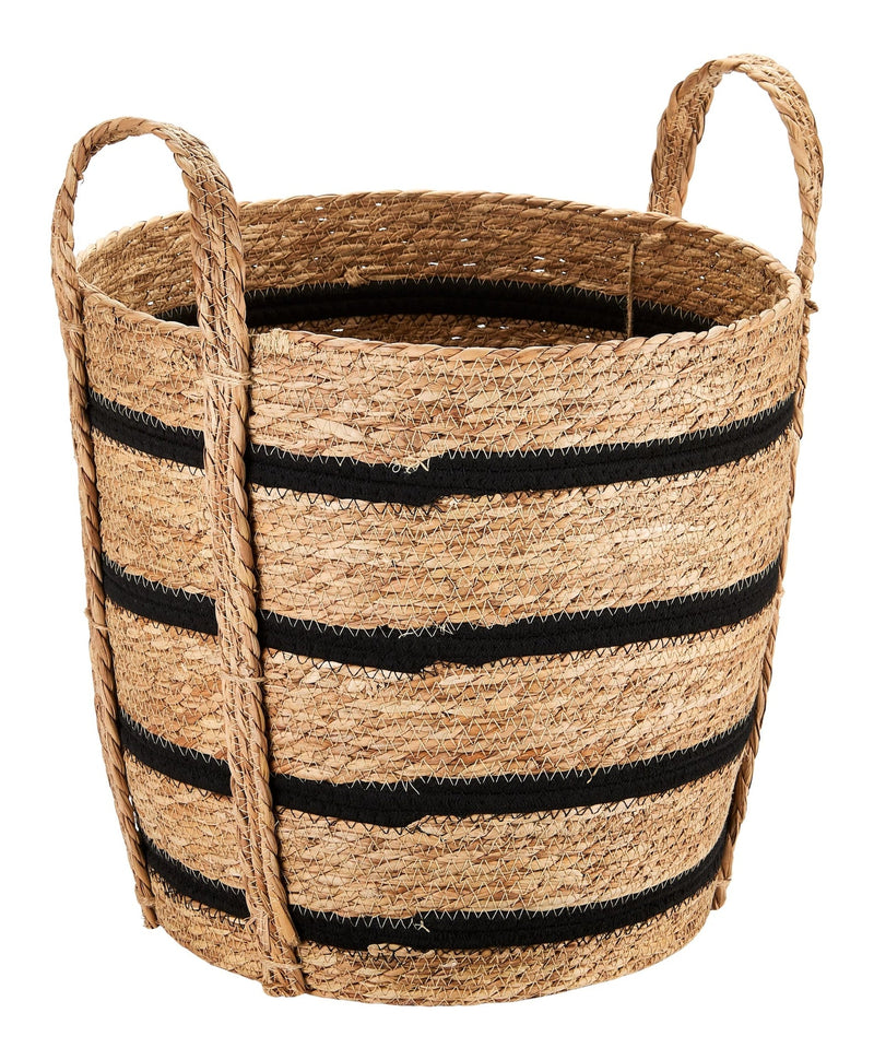 Canvas Henry Tall Woven Cotton Rope Storage Basket E5