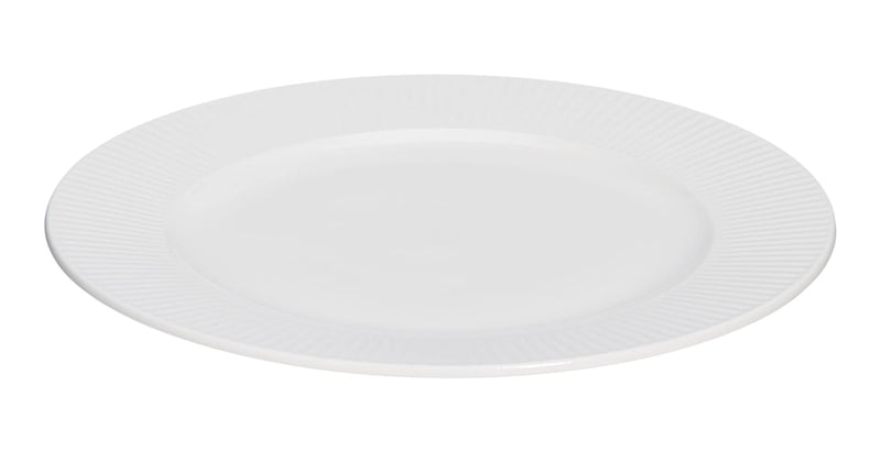CANVAS Highbury Ribbed New Bone Dinner Plate, 1-pc, White P8