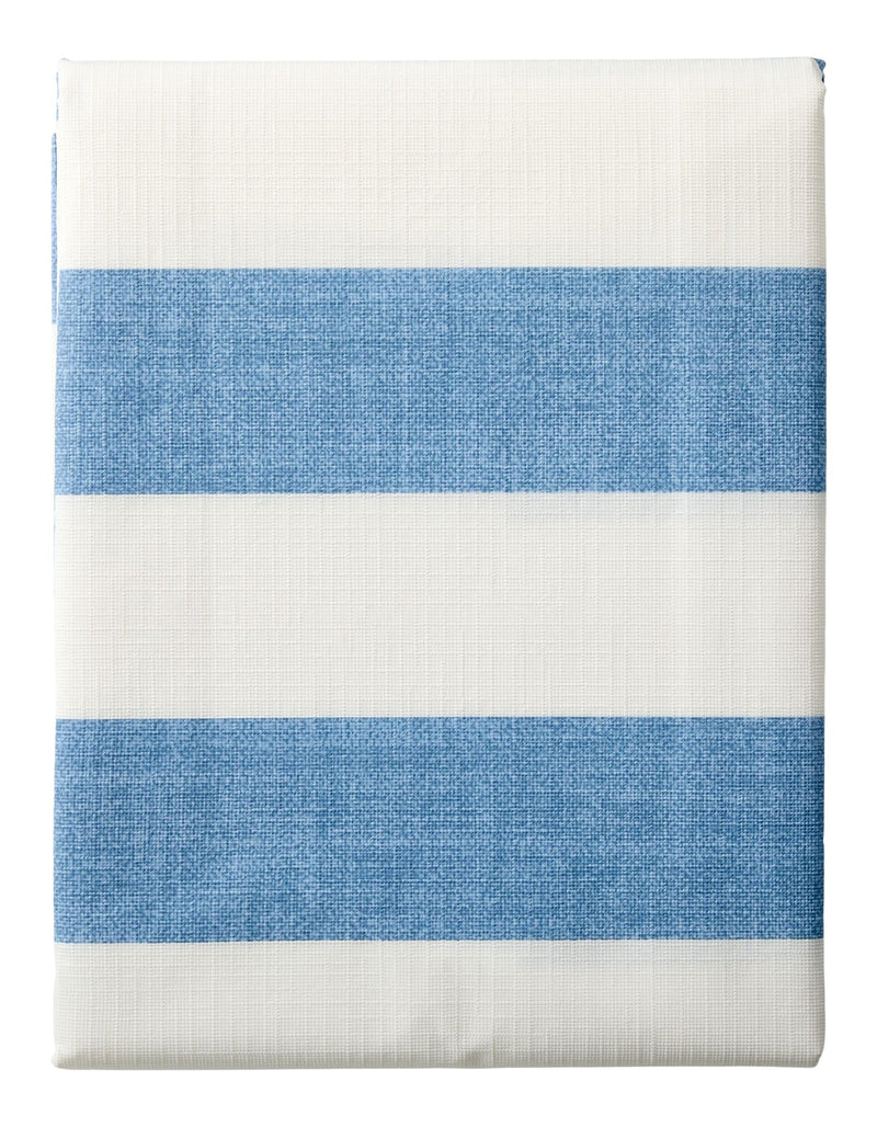 CANVAS Indoor/Outdoor Stripe PEVA Table Cloth, 60-in x 84-in S3