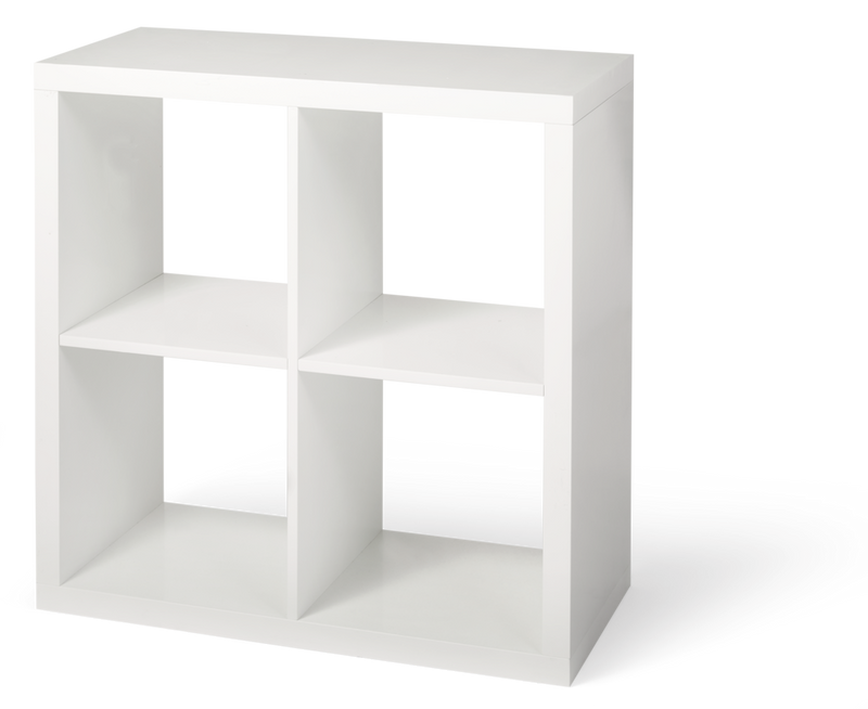 CANVAS Invermere 4-Cube Storage Organizer, Bookcase/Bookshelf, White R8