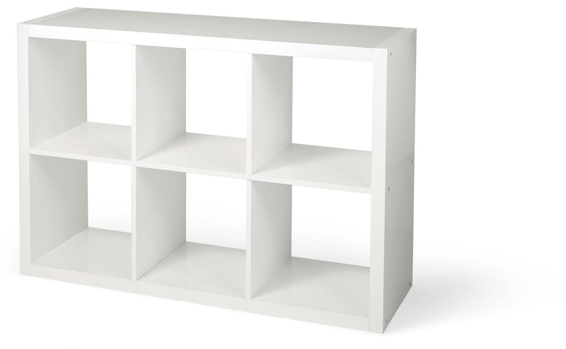 CANVAS Invermere 6-Cube Storage Organizer, Bookcase/Bookshelf, White I1