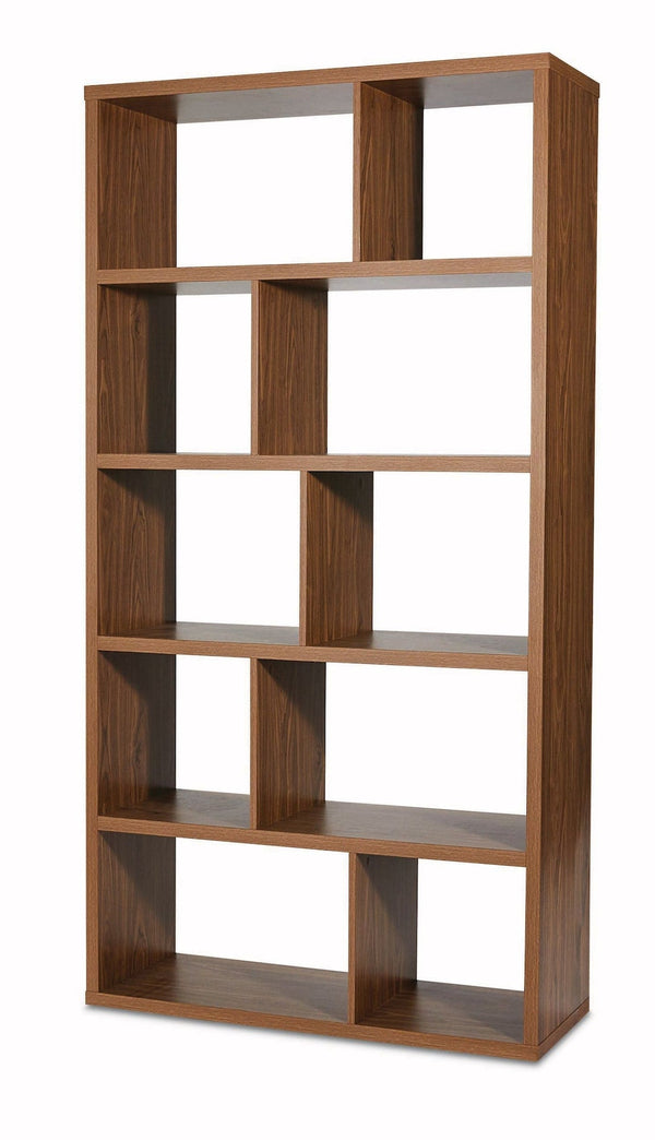 CANVAS Knowlan Modular Adjustable 5-Tier Bookshelf, 38.25 x 14.5 x 74.25-in, Walnut X4
