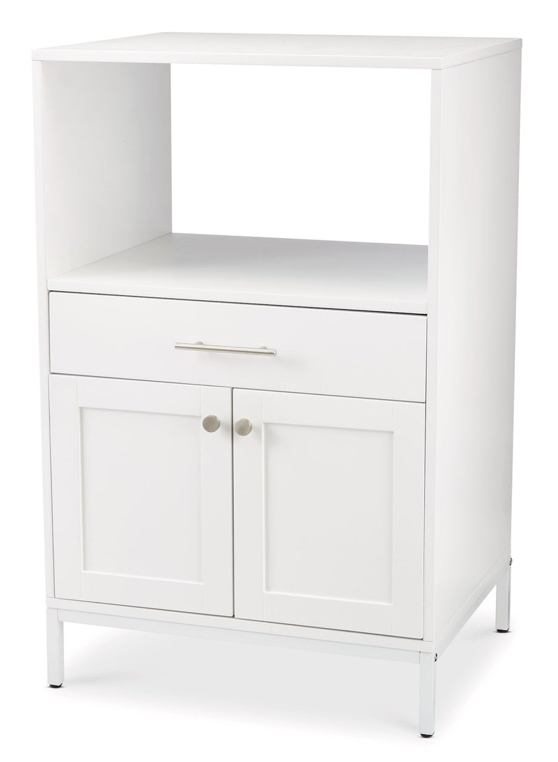 CANVAS Lawson Console Microwave Stand, White U2
