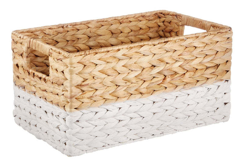CANVAS Lucy Rectangular Woven Natural Material Storage Basket, 13 x 8.6 x 7-in Q3