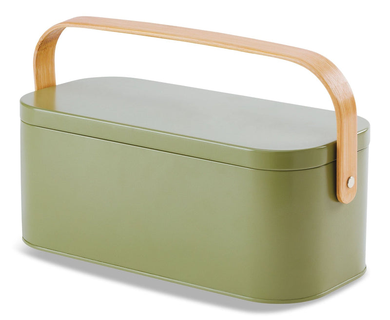 CANVAS Metal Gardening Storage Container, Iron, Green I3