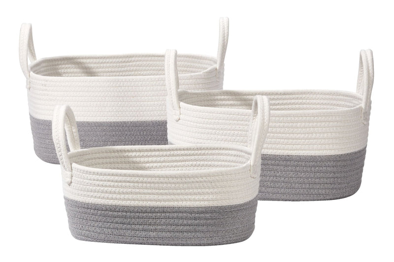 CANVAS Nesting Rope Baskets Set, 3-pk D5