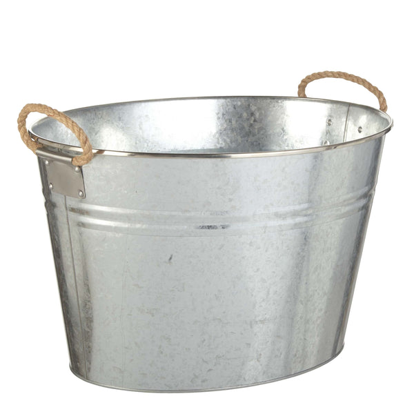 CANVAS Outdoor Oval Galvanized Party Tub, Assorted A4
