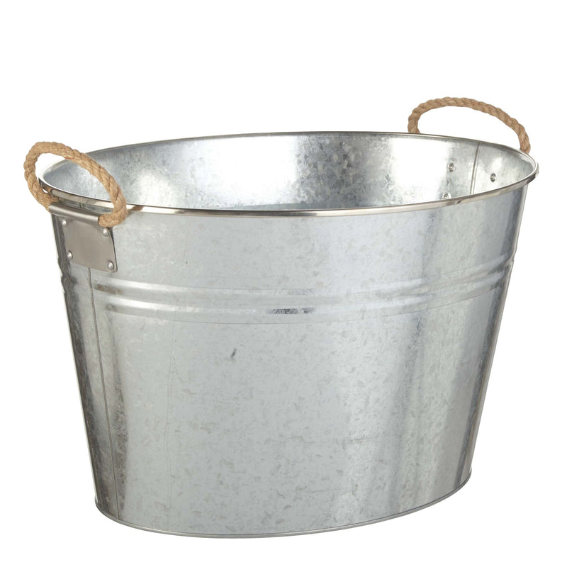 CANVAS Outdoor Oval Galvanized Party Tub, Assorted A4