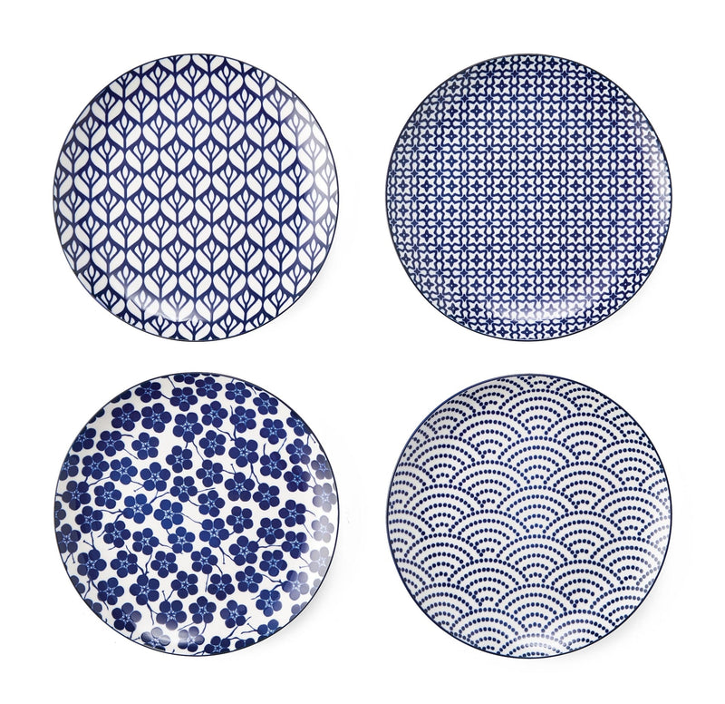 CANVAS Patterned Porcelain Side Plates Serveware Set, 4-pk E3