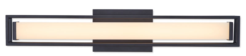 Canvas Slade 1-Light Integrated LED Vanity Light, Black, 24-in R1