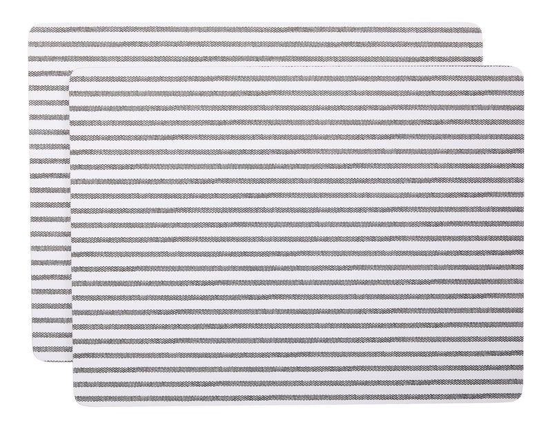 CANVAS Striped Rectangle Cork Placemat Set, Multi-Coloured, 11-in x 15-in, 2-pk N8