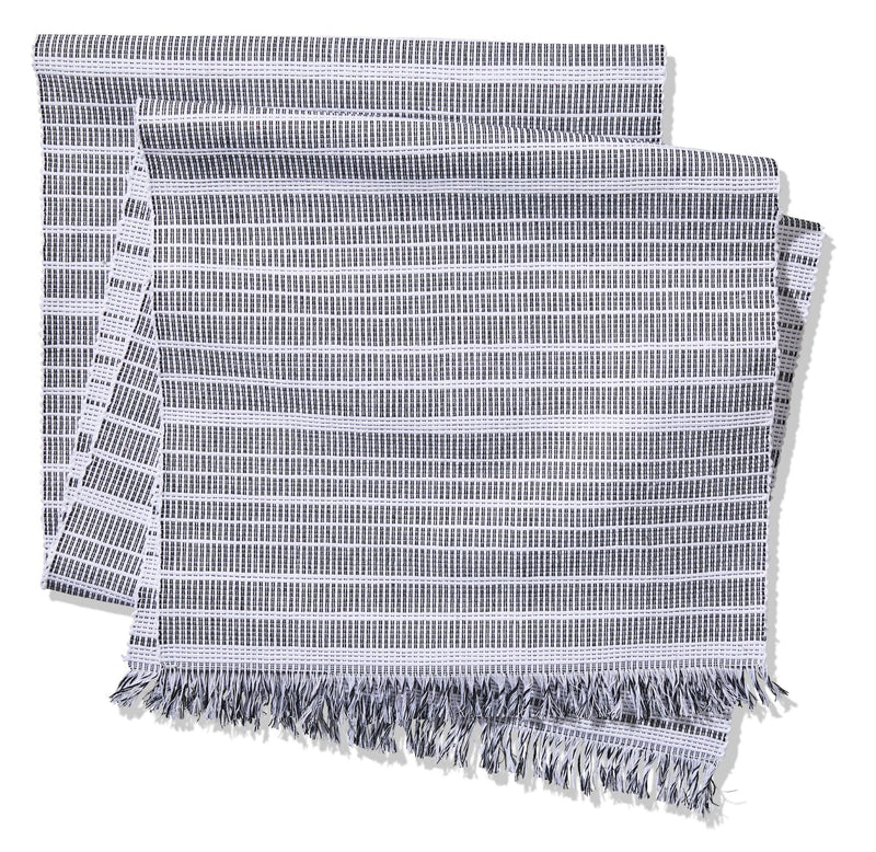CANVAS Two-Tone Ribbed Rectangular Cotton Table Runner, 84-in x 15-in L6