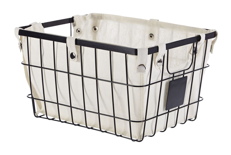 CANVAS Wren Rectangular Wire & Fabric Basket, Assorted Sizes R2