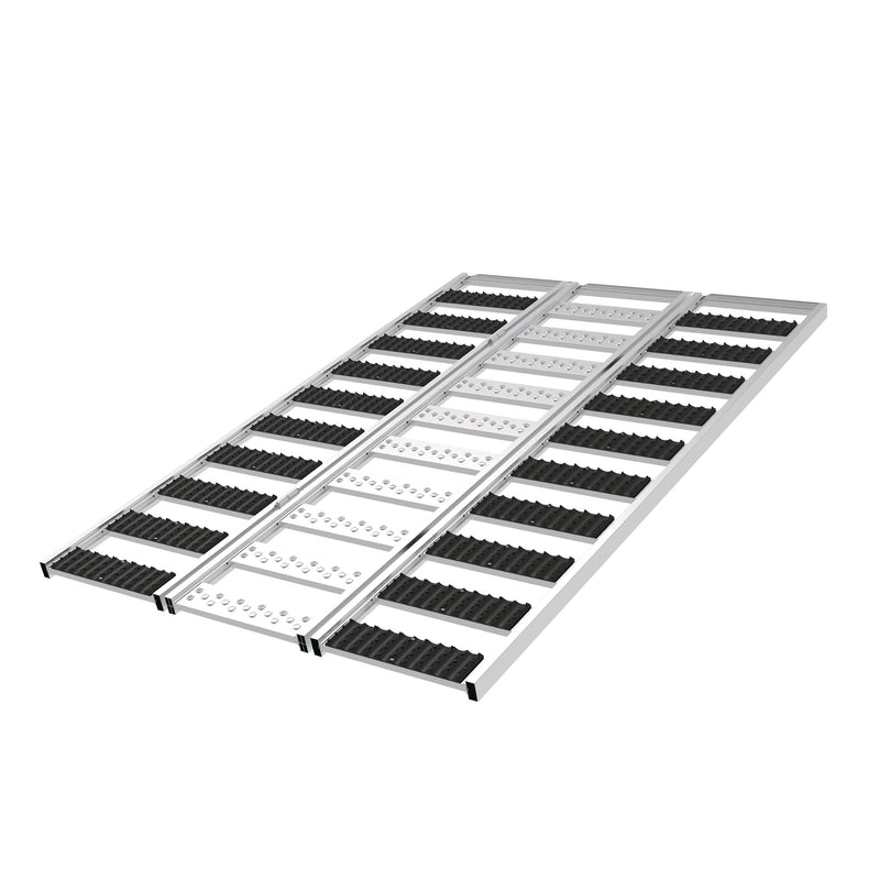 CargoMaster Aluminum Multi-Function Tri-Fold Snowmobile/ATV Ramp, 77 x 54-in, 1500-lb T9