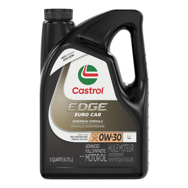 Castrol EDGE Synthetic Euro LL 0W30 Motor Oil, 4.73-L K0