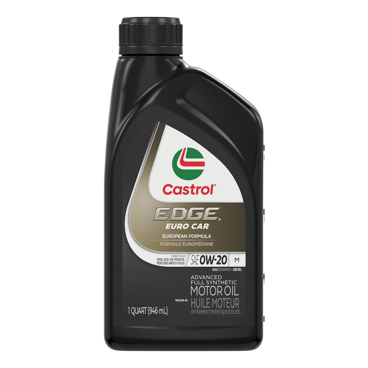 Castrol Edge Synthetic Euro M 0W20 Motor Oil, 946-mL