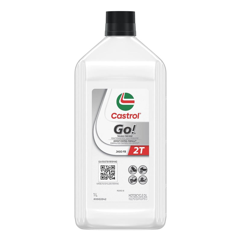 Castrol Go! 2-Stroke 2T Motorcycle Oil, 1-L N9