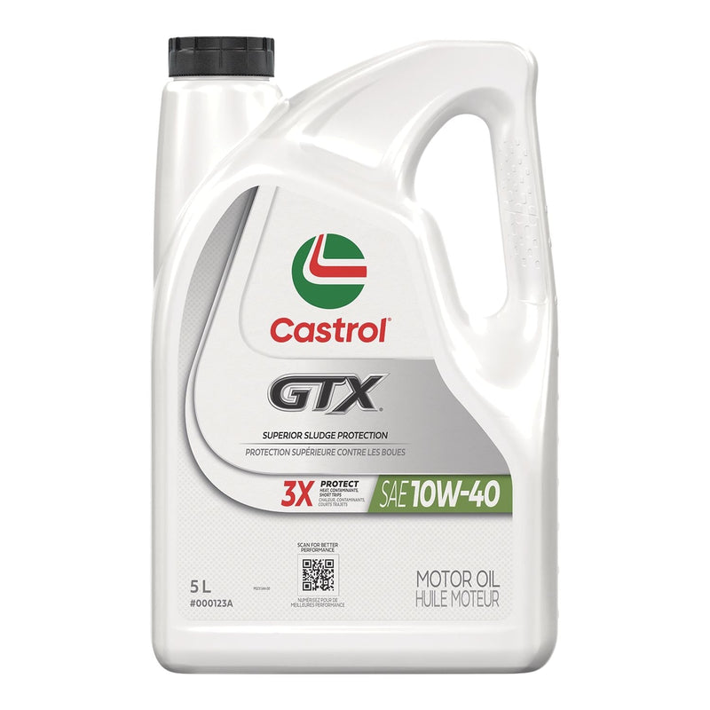 Castrol GTX 10W40 Conventional Engine/Motor Oil, 5-L O5