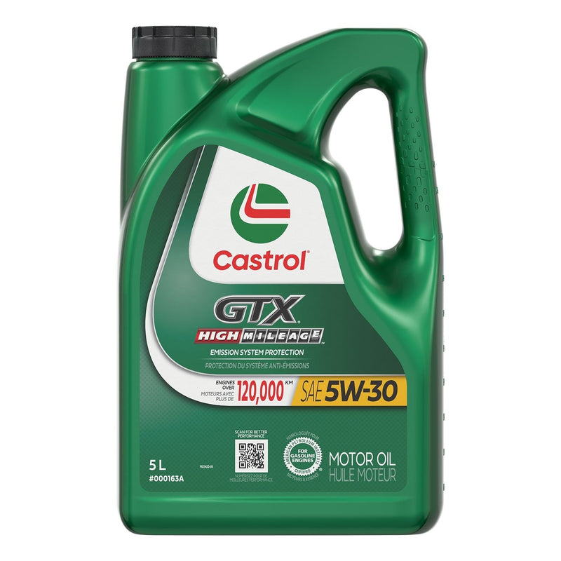 Castrol GTX High Mileage 10W30 Conventional Engine/Motor Oil, 5-L Z4