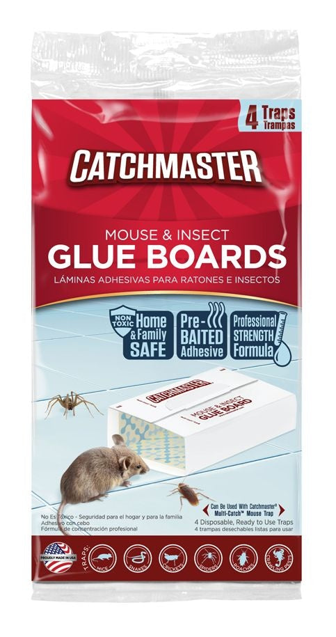 Catchmaster Rodent Glue Board, 4-pk D5