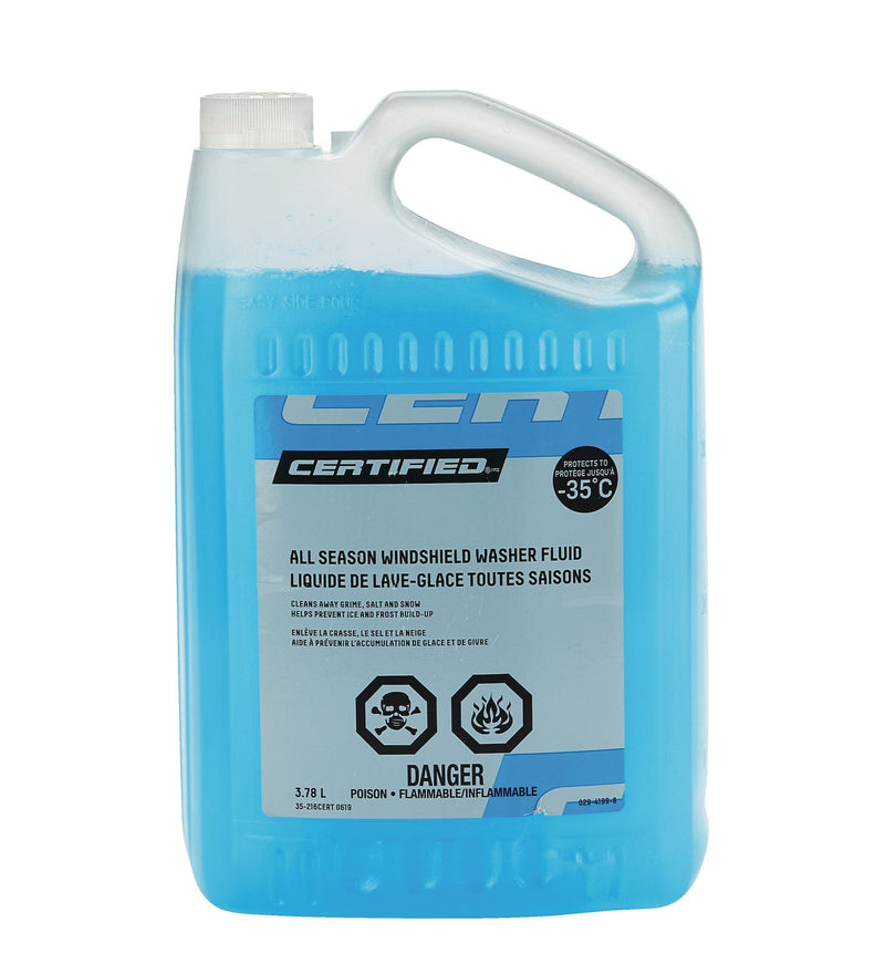 Certified All-Season Windshield Washer Fluid, -35°C, 3.78-L T0