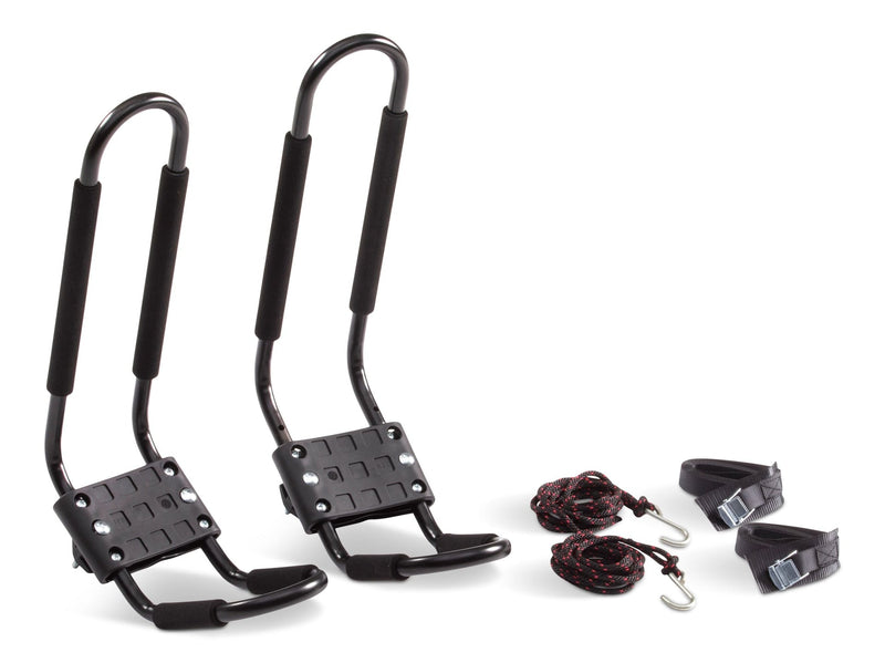 Certified Universal J-Rack Rooftop Mount Kayak Carrier, 2 Kayak Storage Capacity, Black Z0