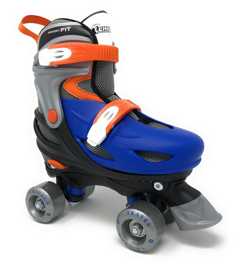 Chicago Skates Kids' Adjustable Roller Skates, Blue W8