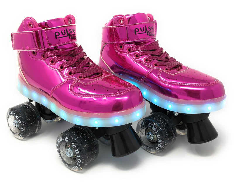 Chicago Skates Pulse LED Light Up Rollerskates, Pink T9