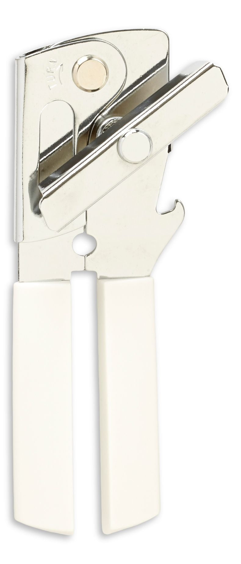 Chrome Can Opener, Large, White H9