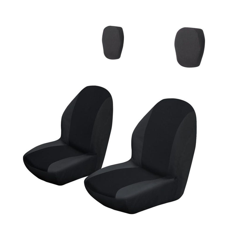 Classic Accessories QuadGear UTV Bucket Seat Covers, Fits Yamaha Rhino (2015 Models & Older), Black L2