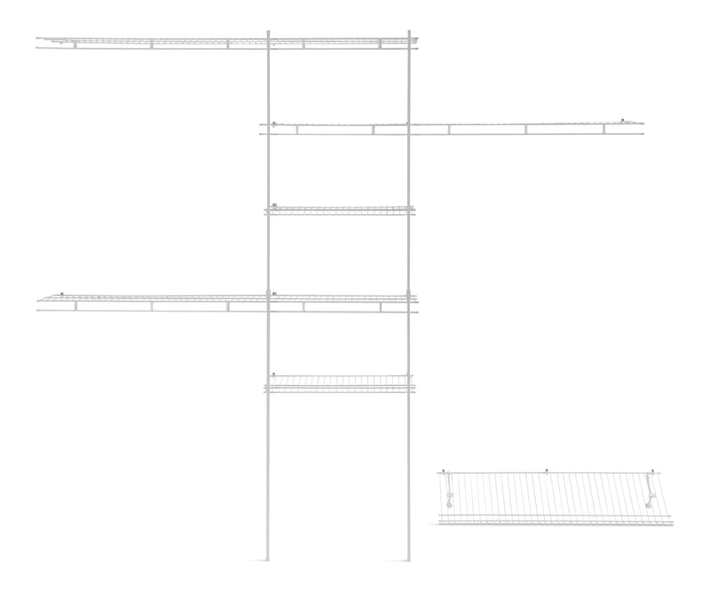 ClosetMaid Deluxe Shelf & Rod Closet Organizer System Kit, 5-ft x 8-ft U2