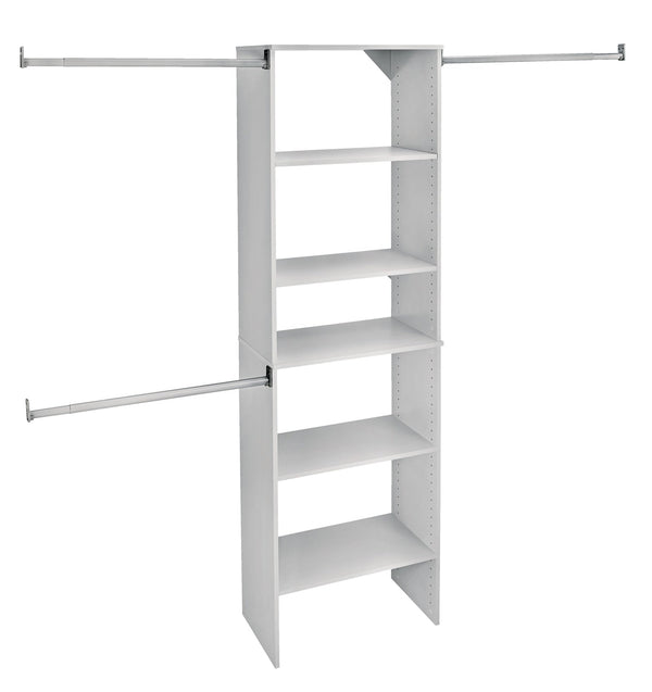 ClosetMaid Suite Symphony Starter Tower Kit, White, 25-in T6
