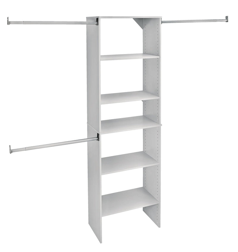 ClosetMaid Suite Symphony Starter Tower Kit, White, 25-in T6