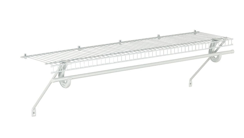 ClosetMaid Superslide Wall Shelf Kit with Installation Hardware, 4-ft x 12-in T1