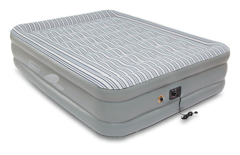 Coleman Queen SupportRest Elite Double-High Inflatable Air Mattress/Airbed with Built-In 120V Pump, Woods Outdoor Collapsible Folding Utility... L4