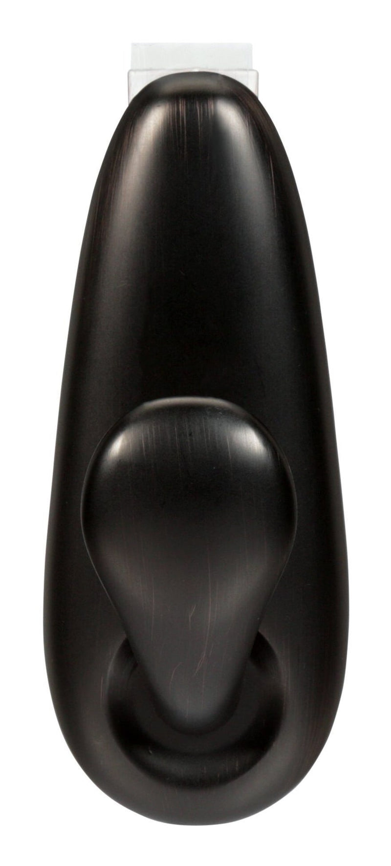 Command Large Decorative Metallic Hook with Adhesive Strips, Oil Rubbed Bronze, 5-lbs, 1 Strip per Pack Y9