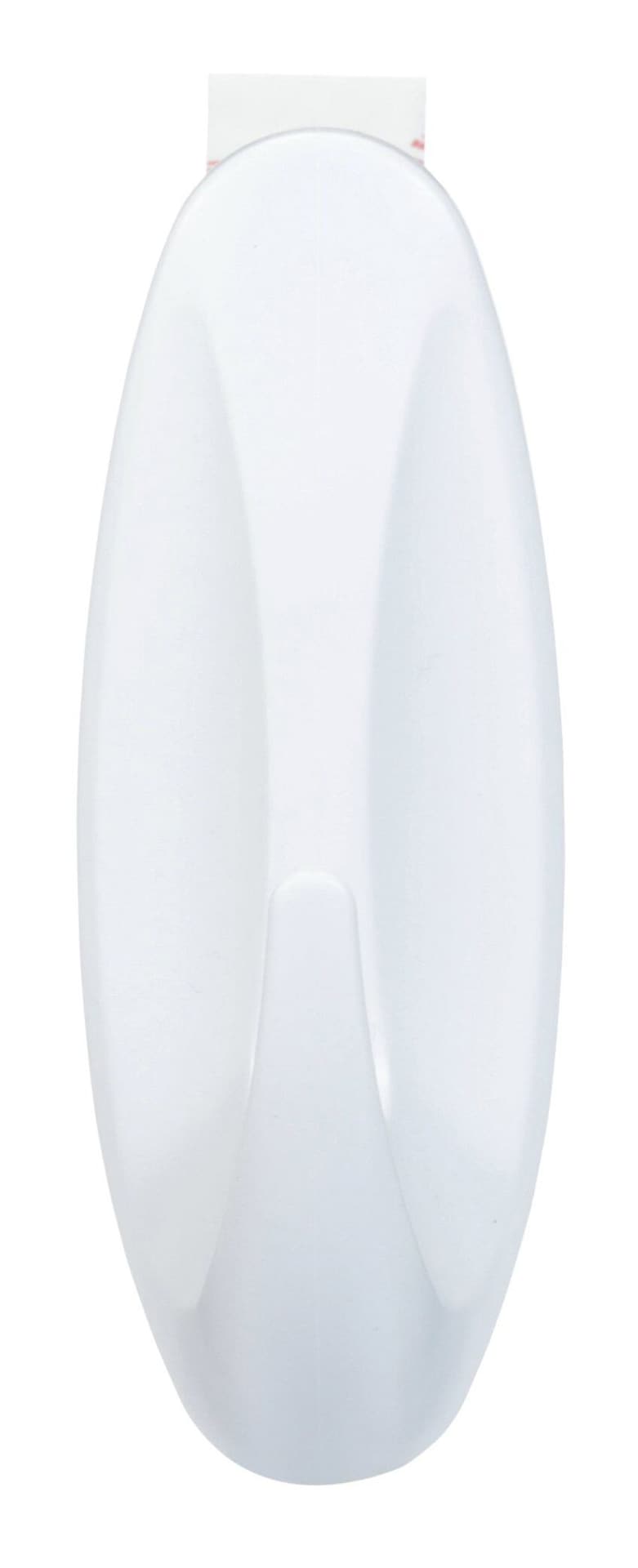 Command Large Designer Hook with Adhesive Strips, White, 5-lbs, 1 Strip per Pack R7